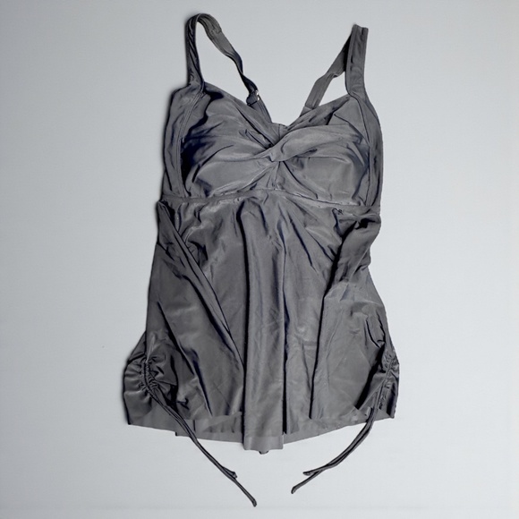 Aqua Eve Plus Size Flowing Black Tankini Swimsuit! NWT & Ready to Rock! Size 18W - Picture 8 of 14